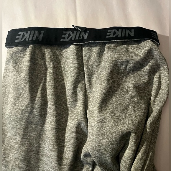 Nike Mens Dri-fit Joggers Sweat Pants Grey Nike Swoosh Logo Large - Picture 2 of 11